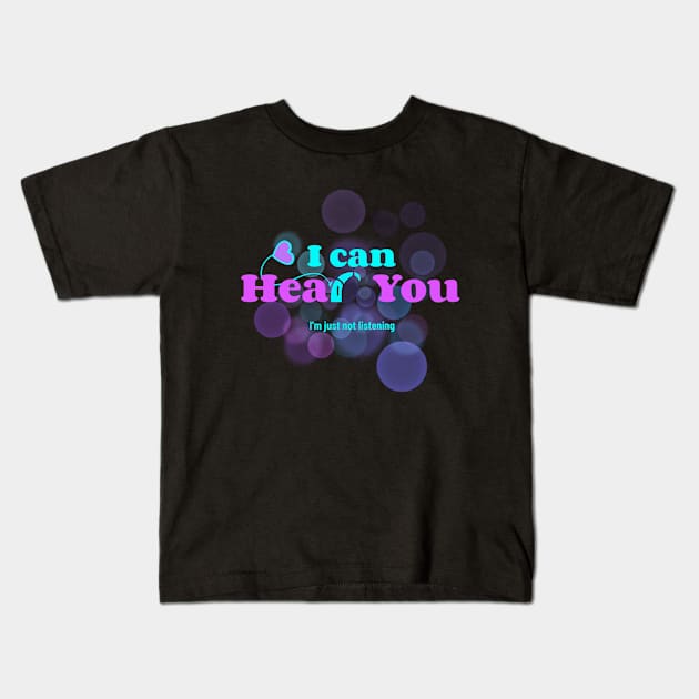 Cochlear | I can hear you. I'm just not listening | Deaf Kids T-Shirt by RusticWildflowers